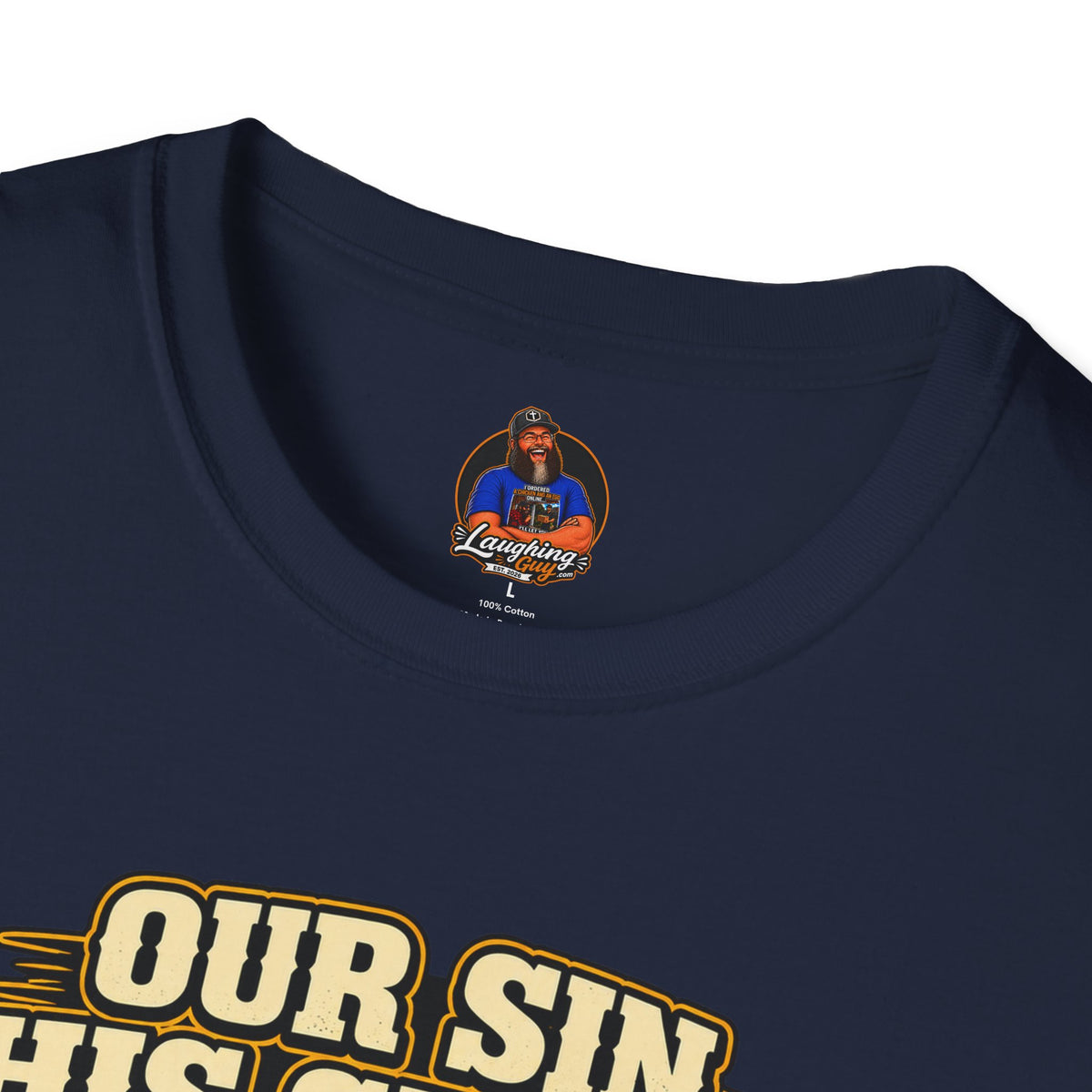 Our Sin His Cross T-Shirt | Empty Tomb Christian Gospel Tee