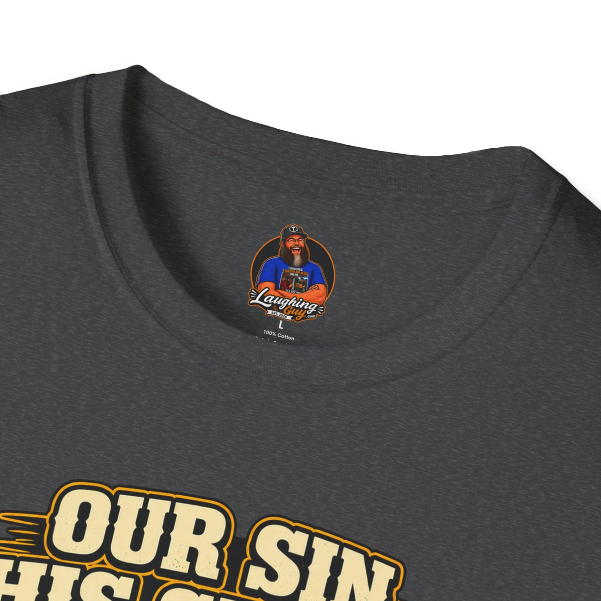 Our Sin His Cross T-Shirt | Empty Tomb Christian Gospel Tee