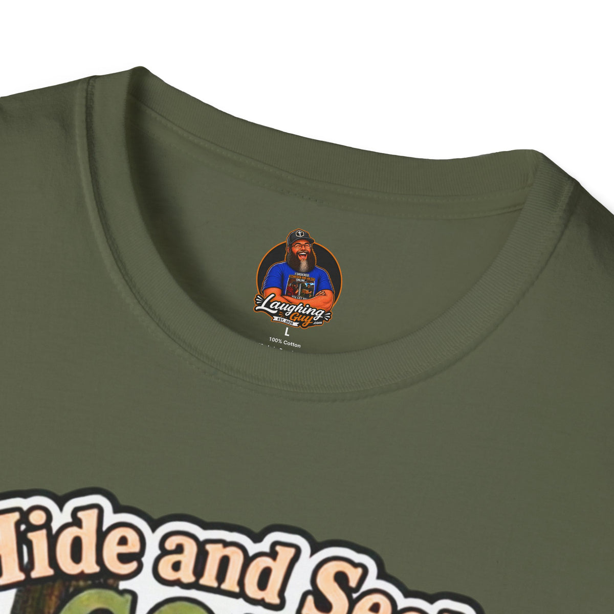 Hide and Seek GOAT Bigfoot T-Shirt, Funny Sasquatch Camping Tee