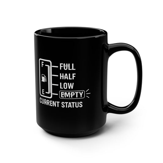 Dad Fuel Coffee Mug, Funny Fuel Gauge Gift for Dad