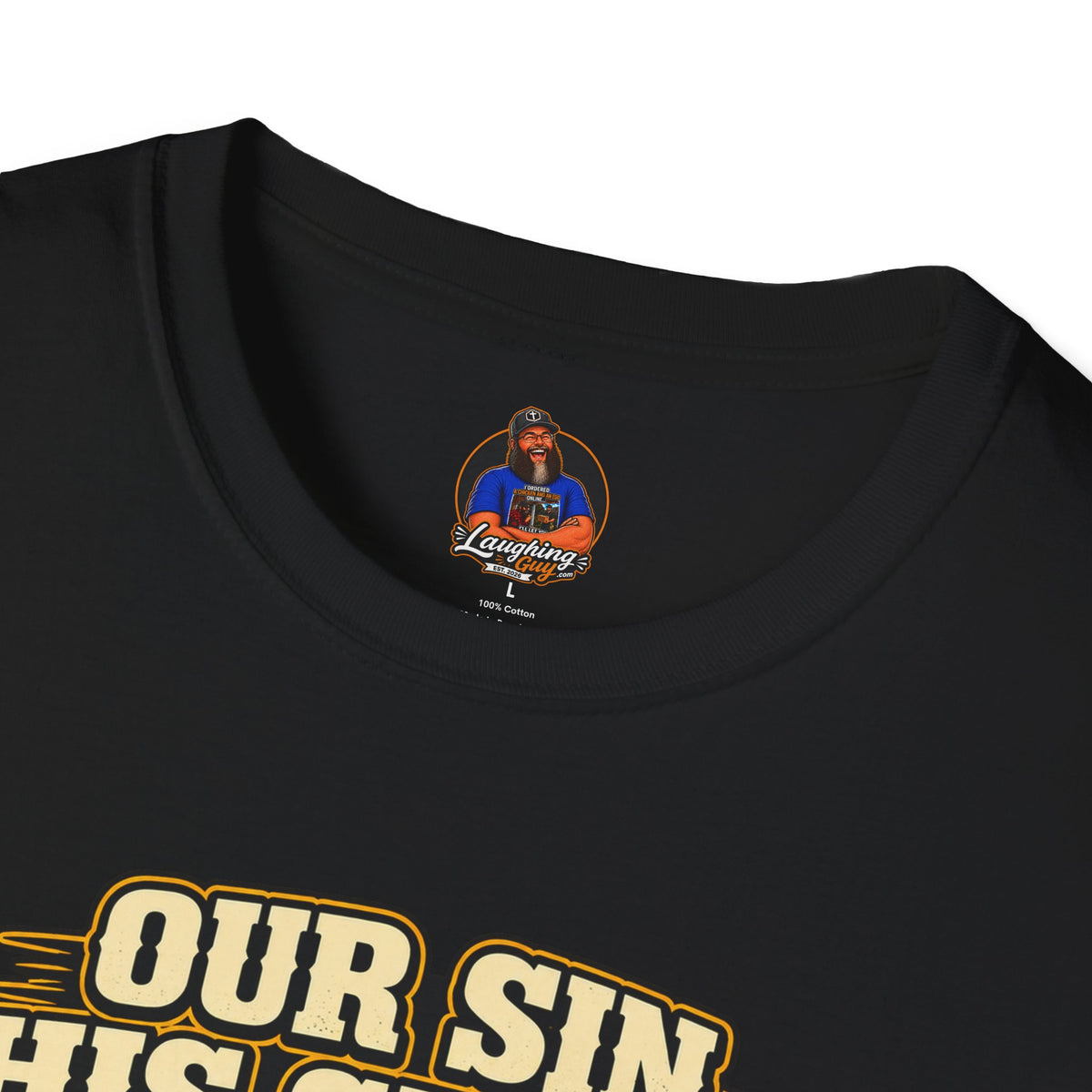 Our Sin His Cross T-Shirt | Empty Tomb Christian Gospel Tee