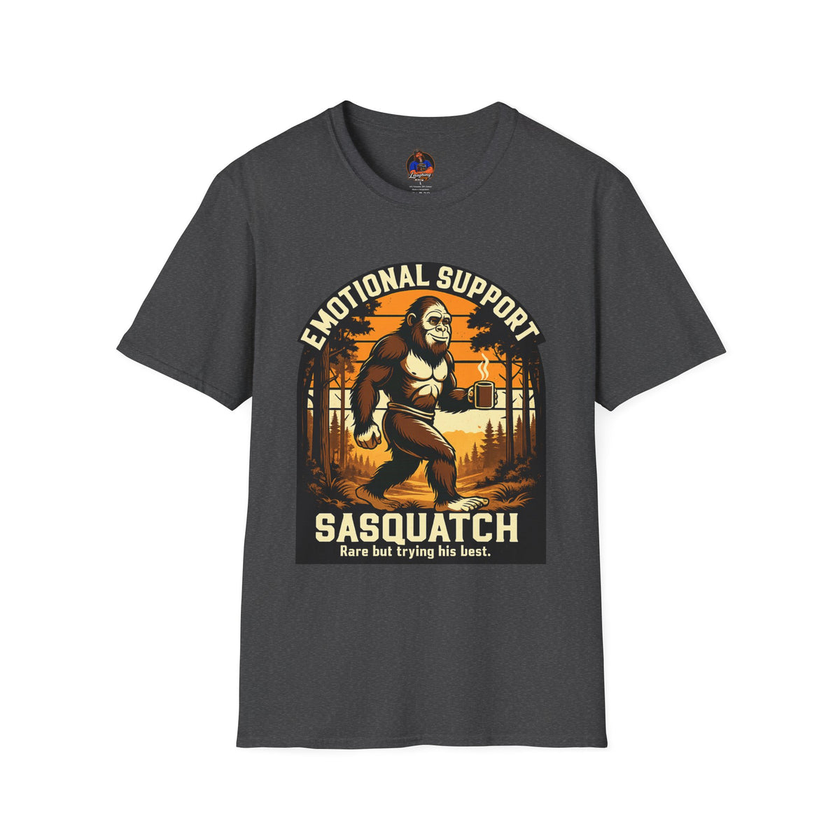 Emotional Support Sasquatch T-Shirt | Sasquatch Coffee Forest Graphic