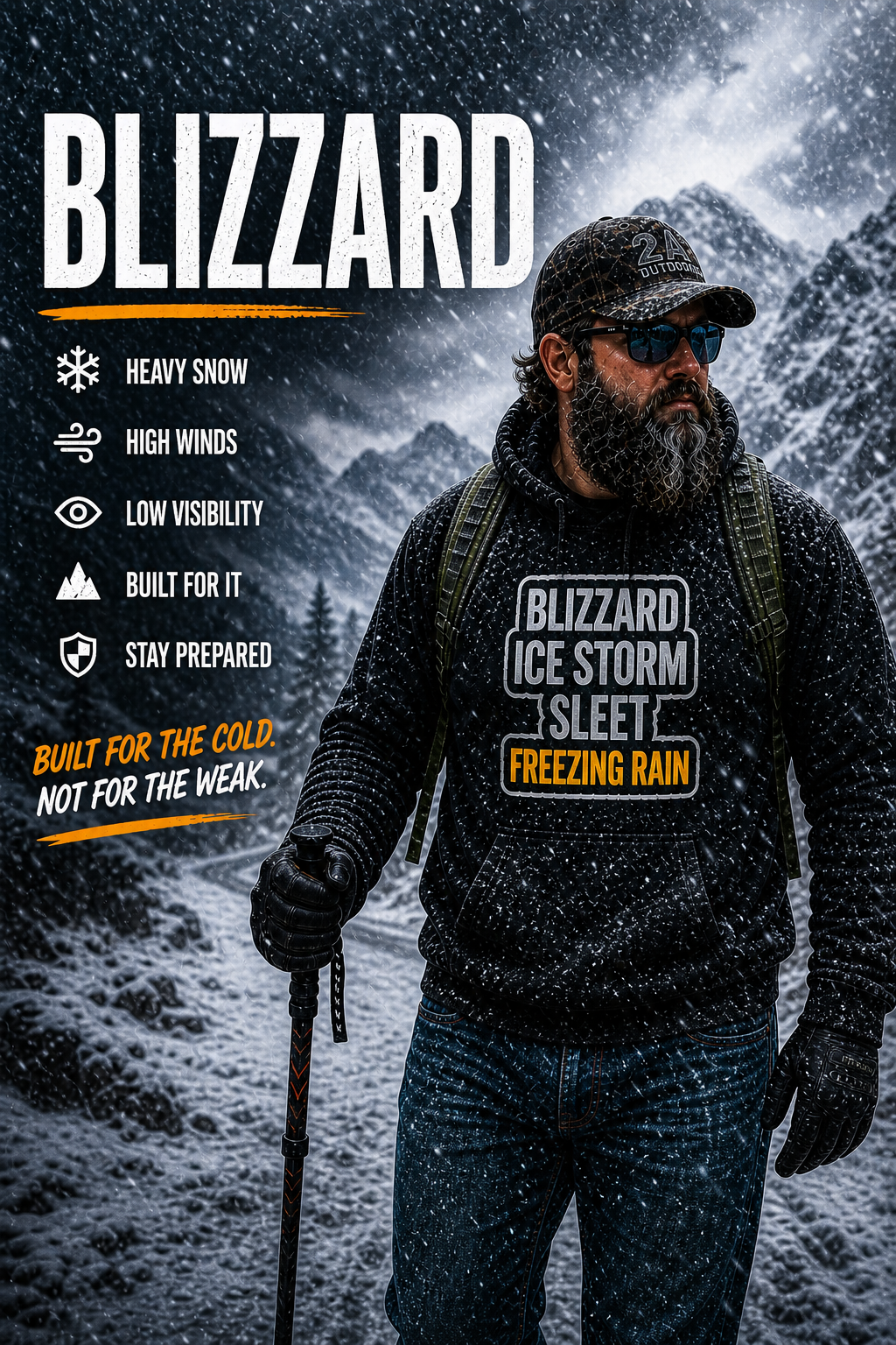 Crisp Brisk Frosty Chilly Frigid Hoodie, Funny Cold Weather Sweatshirt