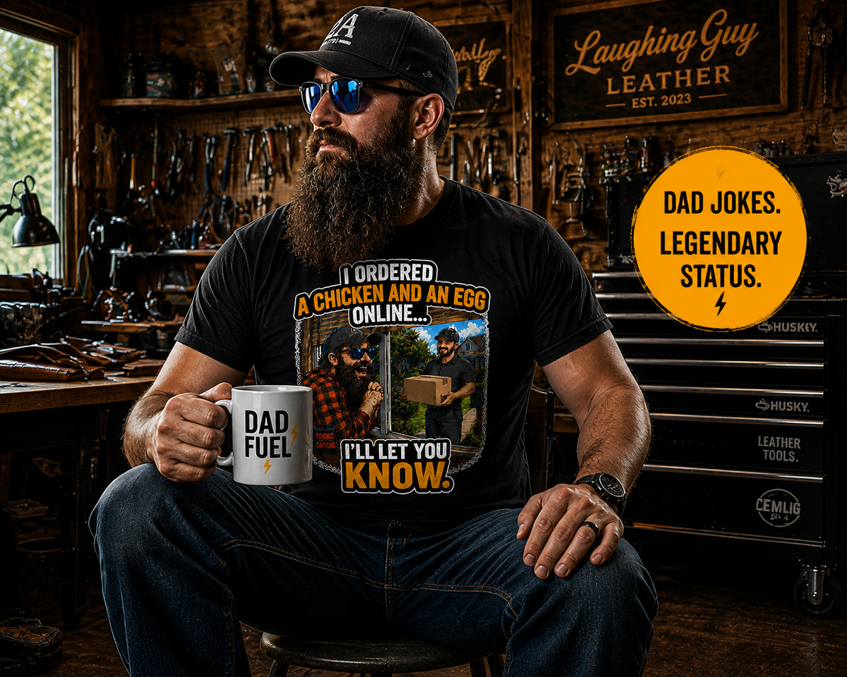 Chicken and Egg Online T-Shirt, Funny Dad Joke Graphic Tee