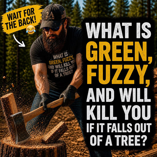 Pool Table Tree Riddle T-Shirt, Funny Dad Joke Front and Back Tee