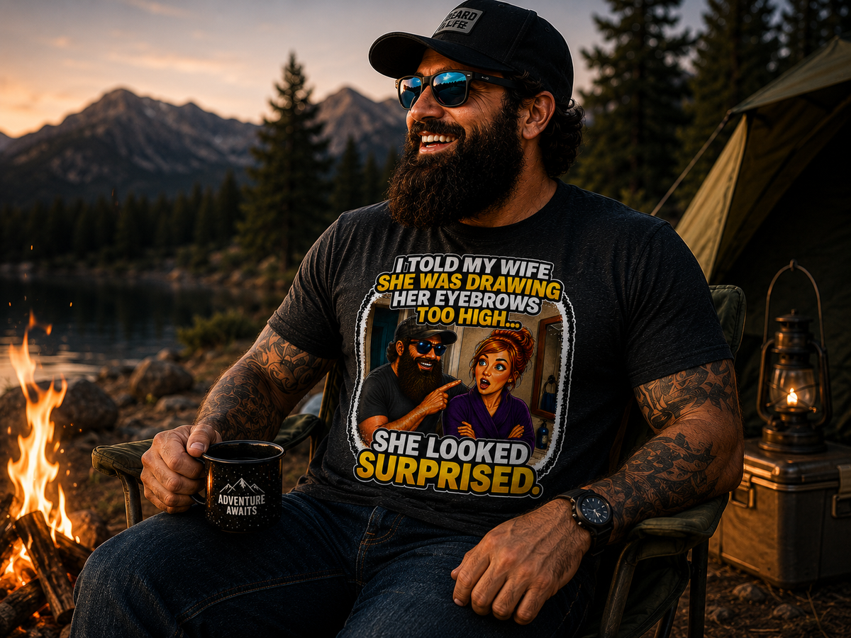 Eyebrows Too High T-Shirt, Funny Wife Joke Retro Cartoon Tee