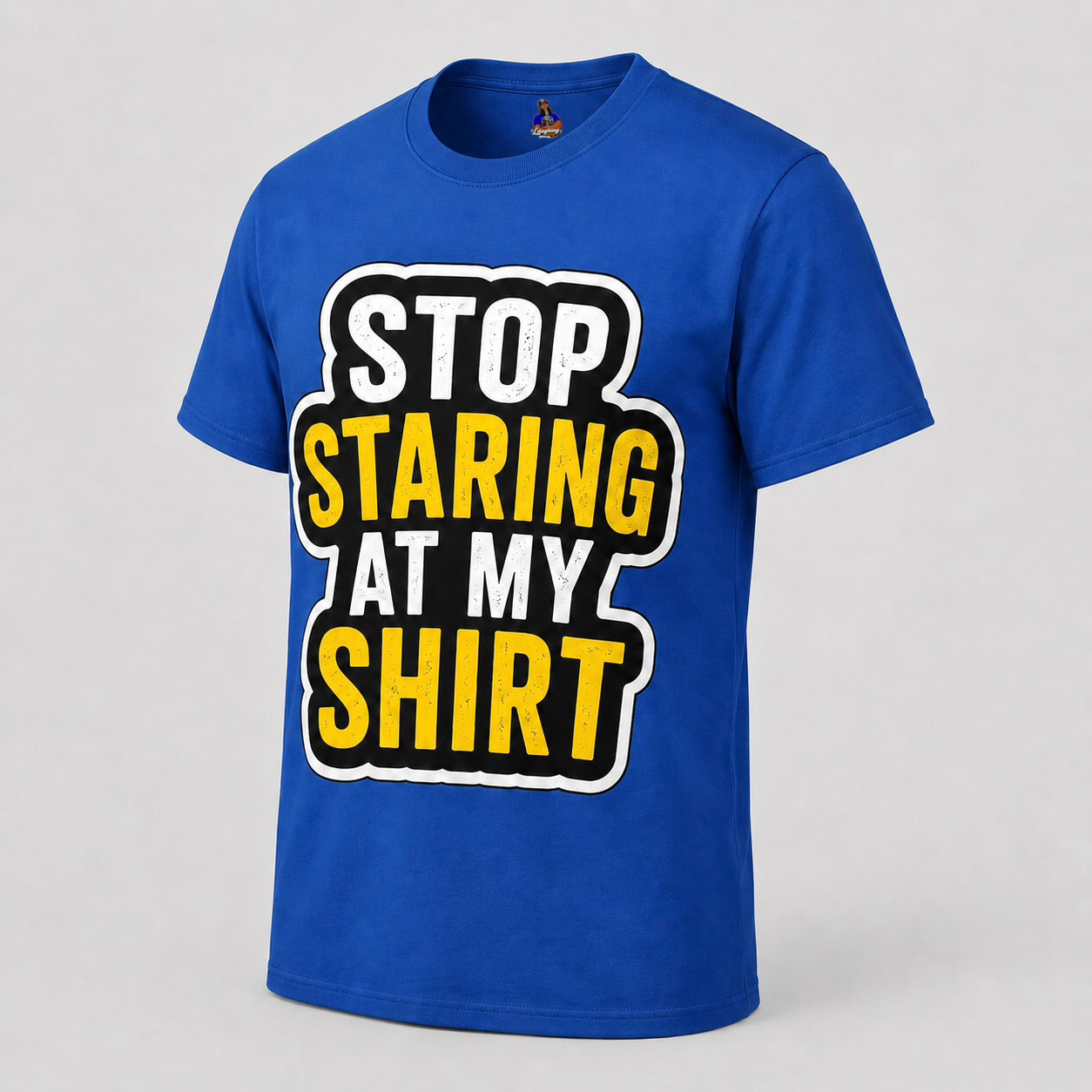 Stop Staring at My Shirt T Shirt | Funny Sarcastic Graphic Tee | Bold Humor Gift for Men Women | Casual Unisex Statement Top | Birthday Gift