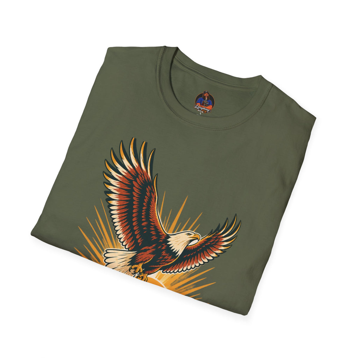 Isaiah 40:31 Eagle Shirt | Christian Mountain Graphic Tee | Renewed Strength Scripture T Shirt | Inspirational Faith Gift for Men and Women