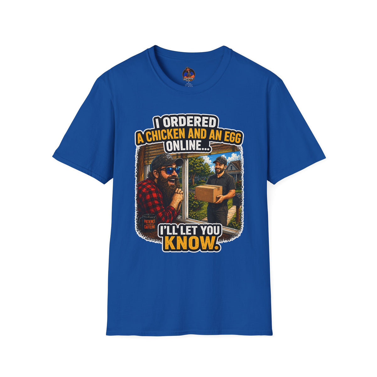 Chicken and Egg Online T-Shirt, Funny Dad Joke Graphic Tee