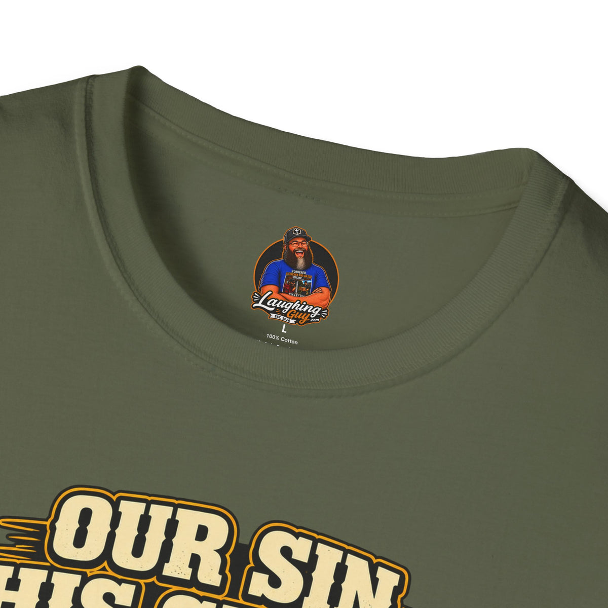 Our Sin His Cross T-Shirt | Empty Tomb Christian Gospel Tee