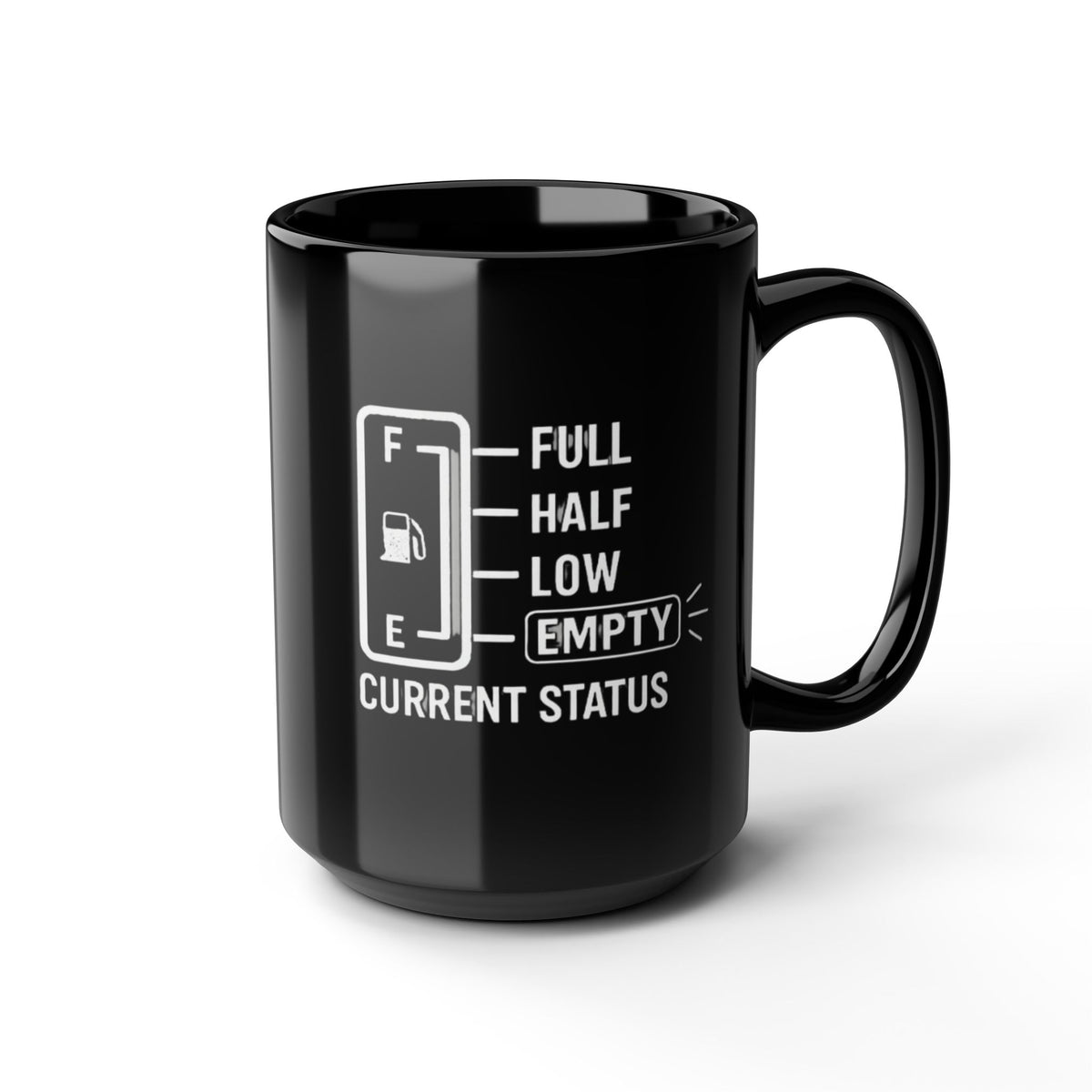 Dad Fuel Coffee Mug, Funny Fuel Gauge Gift for Dad