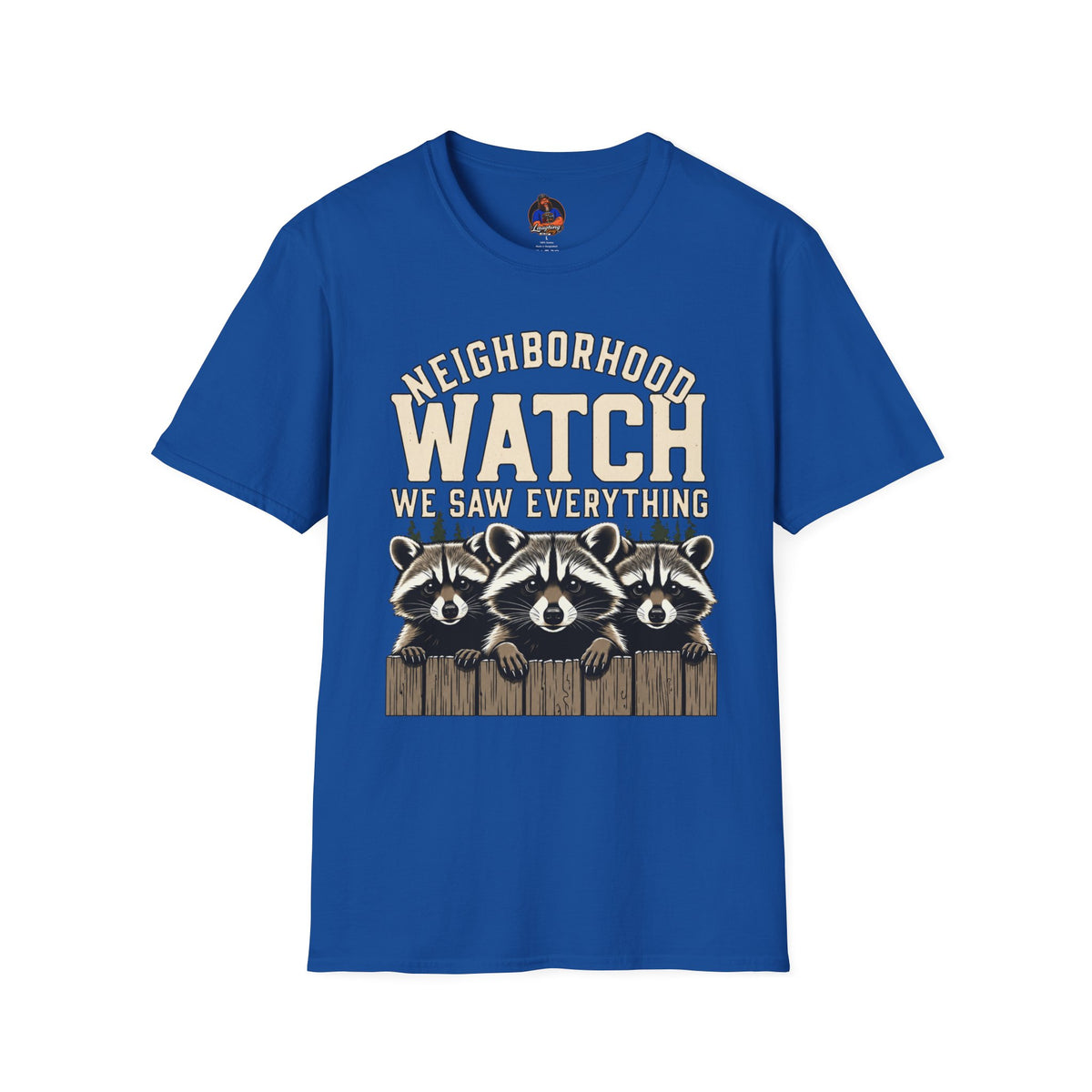 Neighborhood Watch Raccoon T-Shirt, Funny Wildlife Camping Tee