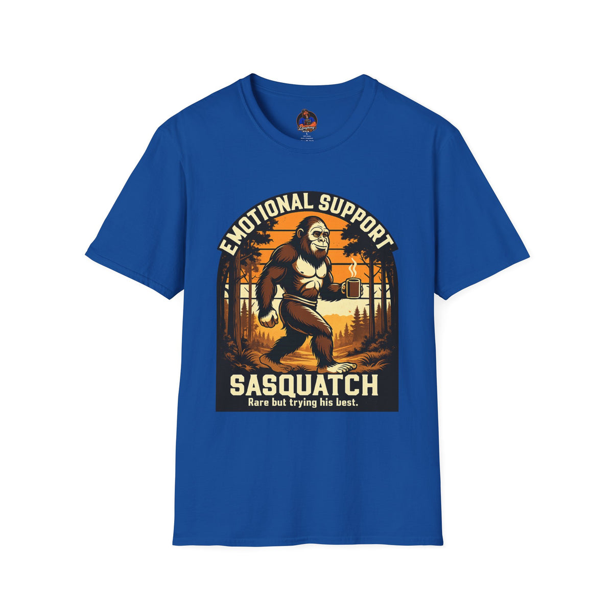 Emotional Support Sasquatch T-Shirt | Sasquatch Coffee Forest Graphic